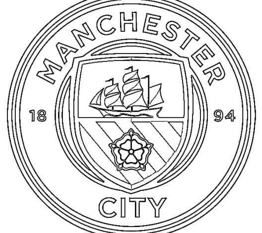 Manchester City Logo Coloring Page