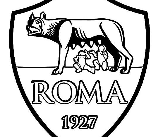 Roma Spors Club Logo Coloring Pages