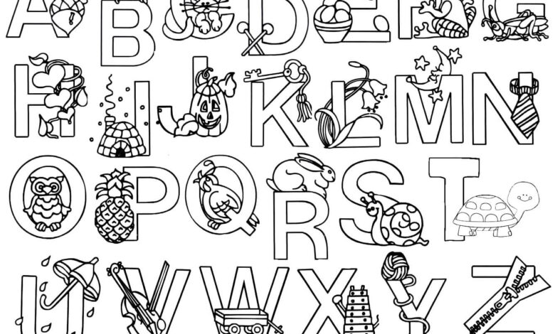 Alphabet Coloring Pages
