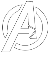 Avenger Symbol Coloring Page