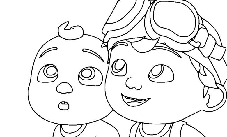 Babies Cocomelon Coloring Page