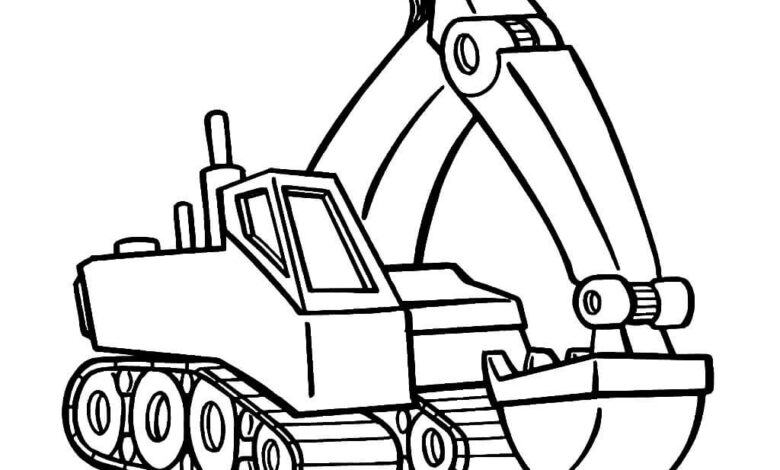 Bagger Coloring Page
