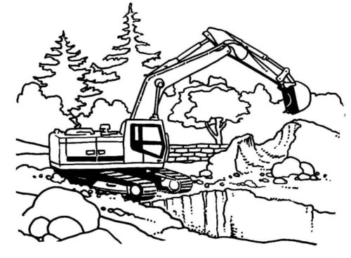 Bagger Coloring Page for Adults