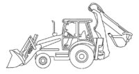Bagger Coloring Page for Boys