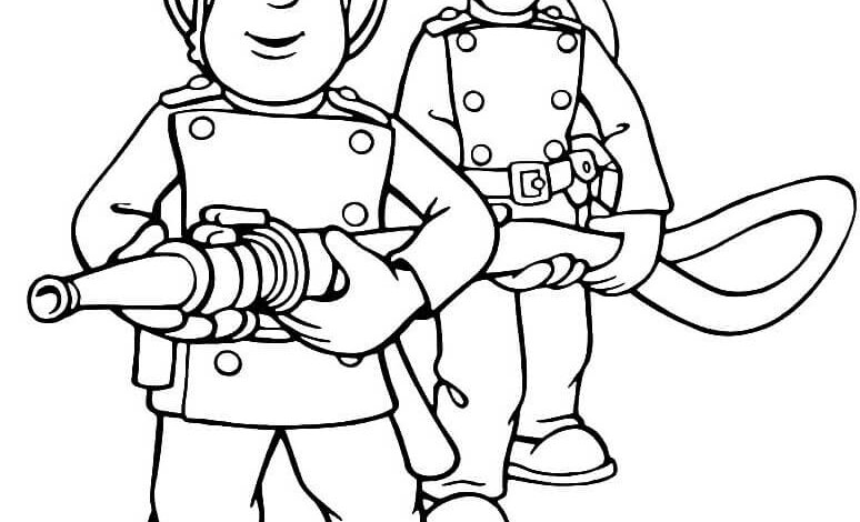 Best Fireman Sam Coloring Page