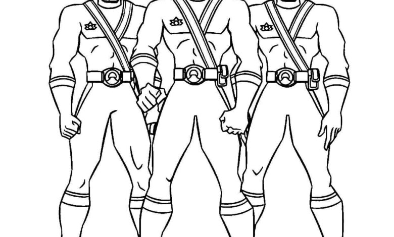 Best Power Rangers Coloring Page