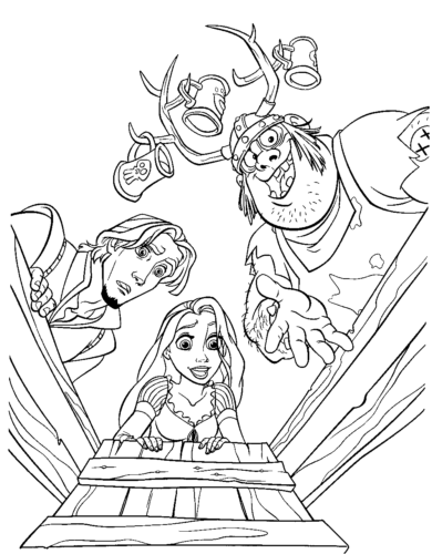 Best Rapunzel Coloring Page for Girls