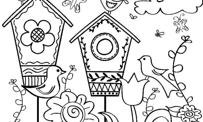 Best Spring Coloring Pages