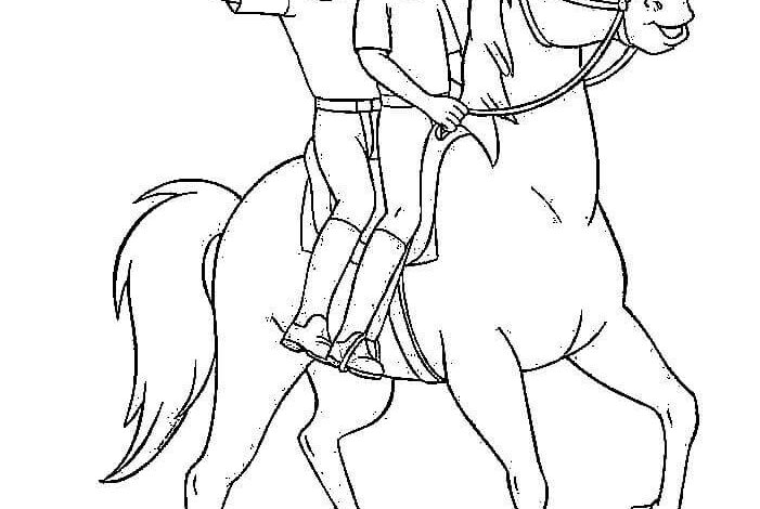 Bibi Tina Coloring Page for Girls