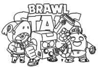 Brawl Stars Coloring Page for Kids