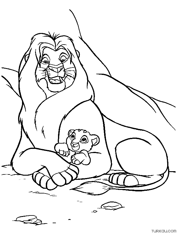 Cartoon Lion King Coloring Pages » Turkau