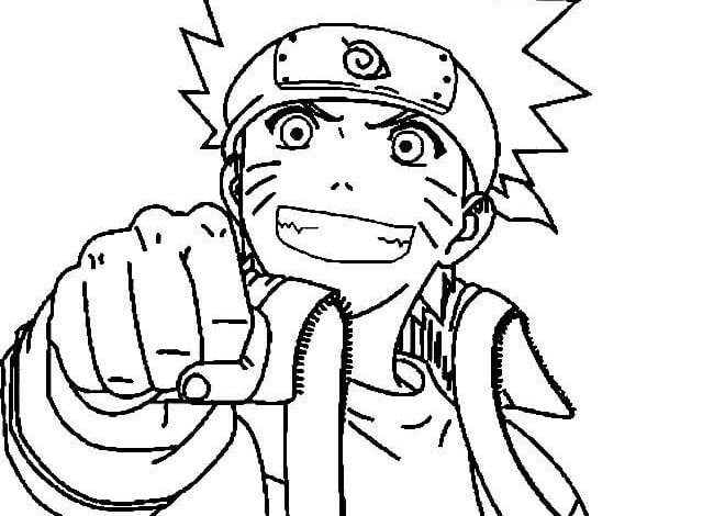 Cartoon Naruto Coloring Pages