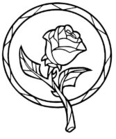 Circle Roses Coloring Page Circle Roses Coloring Page