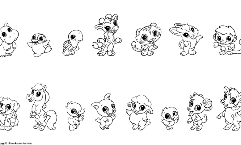 Cute Animals Coloring Pages