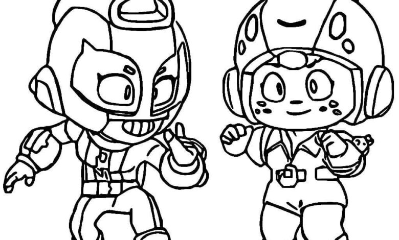 Cute Brawl Stars Coloring Pages