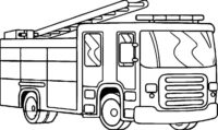 Fire Brigade Coloring Page Fire Brigade Coloring Page