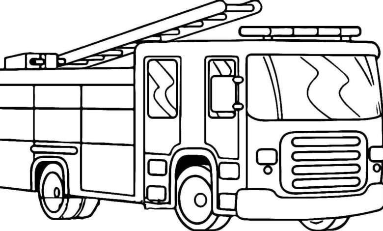 Fire Brigade Coloring Page