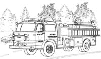Forest Fire Department Coloring Page Forest Fire Department Coloring Page