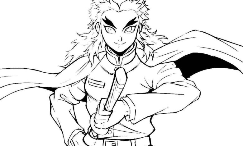 Fun Demon Slayer Coloring Page