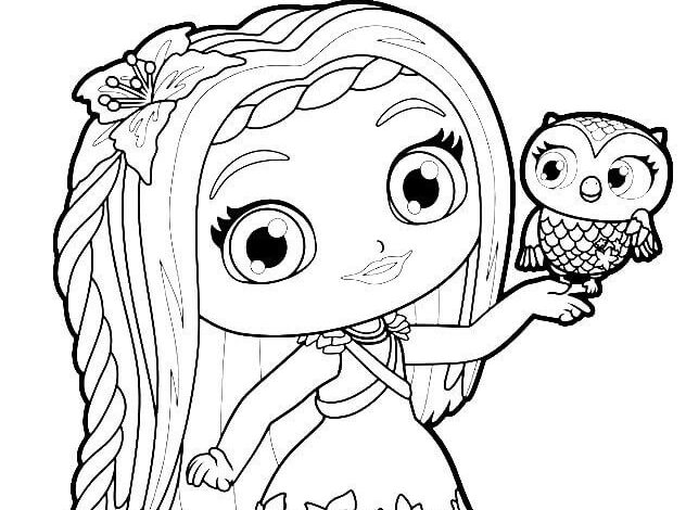 Gabbys Dollhouse Coloring Page for Girls