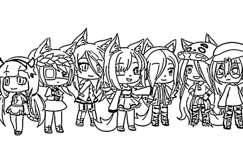 Gacha Life Coloring Page