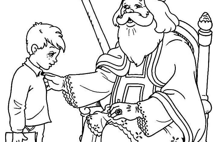 Germany Santa Claus Coloring Page