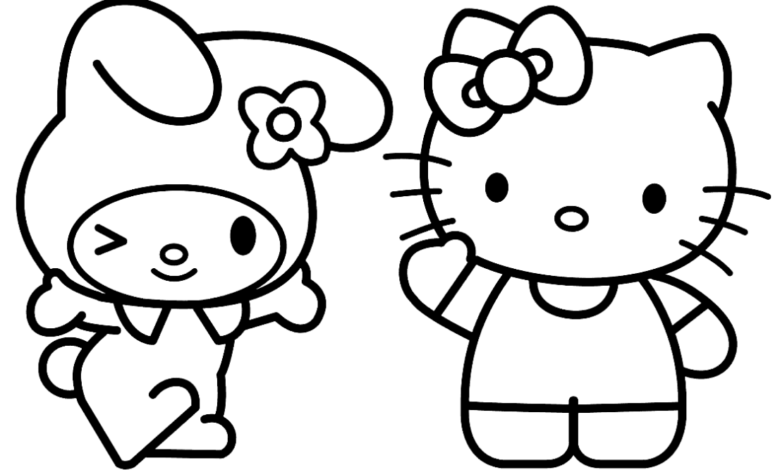 Hello Kitty and Sanrio Coloring Pages