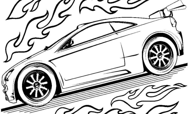 Hot Wheels Cars Coloring Pages