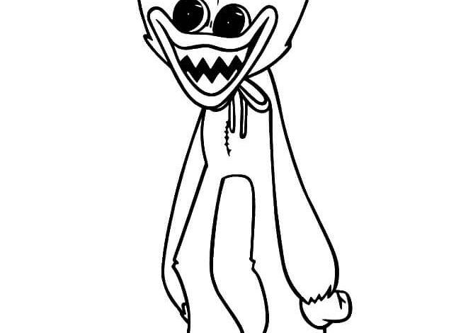 Huggy Wuggy Coloring Pages