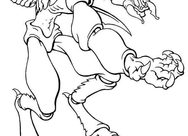 Interesting Monsters Coloring Page