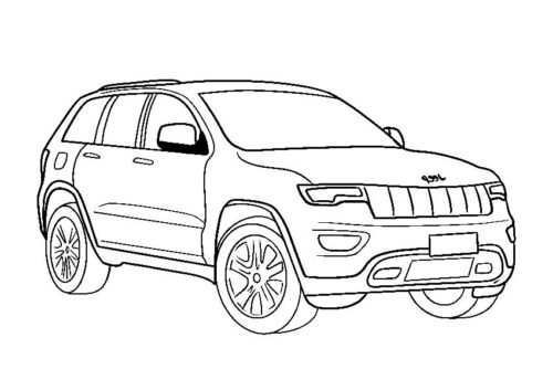 Jeep Car Coloring Pages