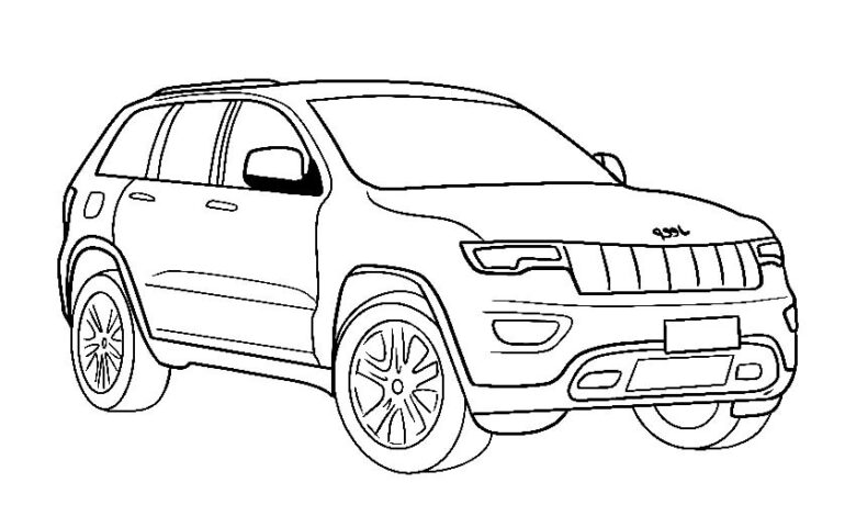 Jeep Car Coloring Pages