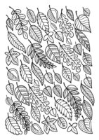 Leaf Patterns Coloring Page