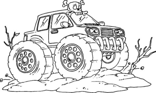 Monster Truck Coloring Page