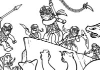 Ninjago Battle Coloring Page