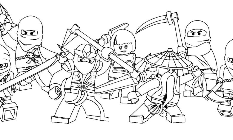 Ninjago Toys Coloring Page