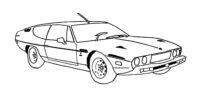 Old Lamborghini Coloring Pages