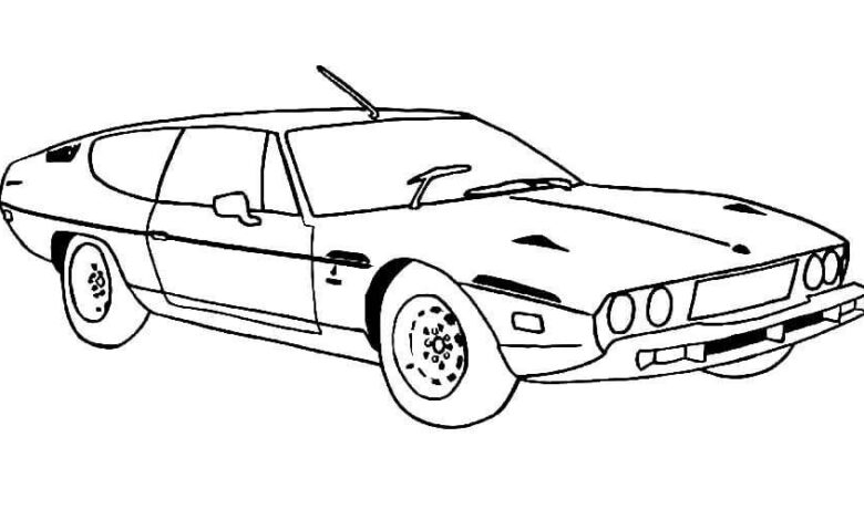 Old Lamborghini Coloring Pages