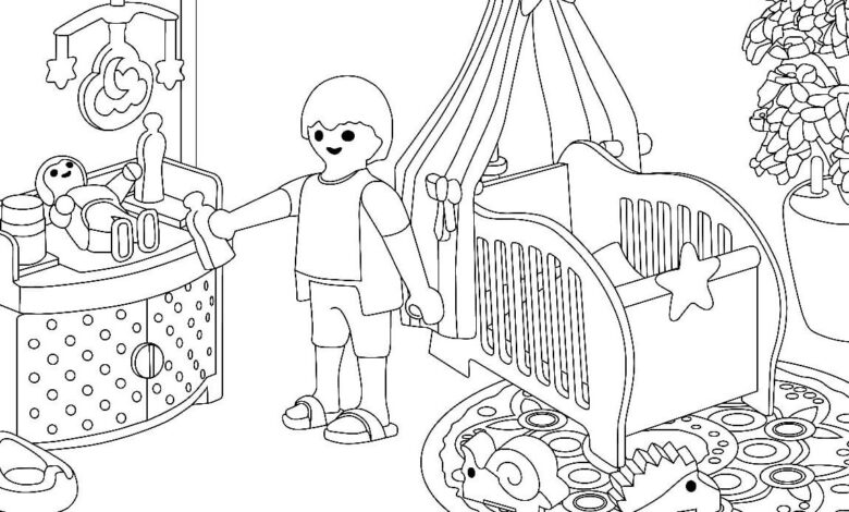 Playmobil Coloring Page