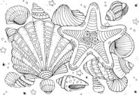 Sea ​​Creatures Starfish Coloring Page