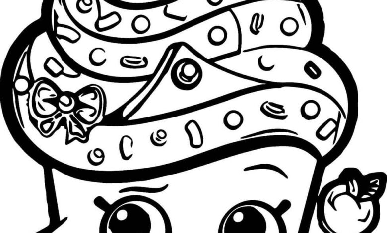 Shopkins Coloring Page