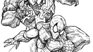 Spiderman Venom Coloring Pages