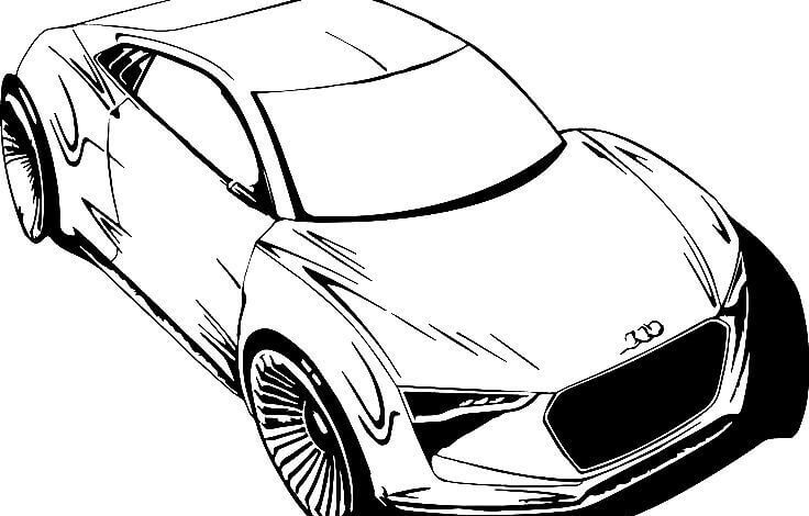 Sports Car Coloring Page