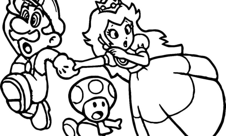 Super Mario Coloring Pages