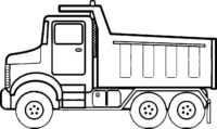 Truck Coloring Page for Kids