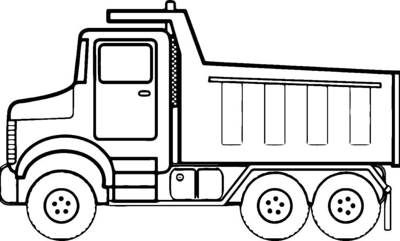 Truck Coloring Page for Kids