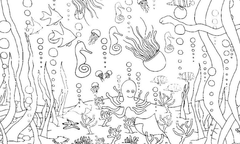 Under The Sea Coloring Page