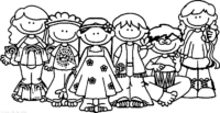 Young People Coloring Page Young People Coloring Page