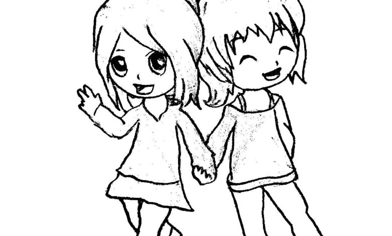 About Friendship Coloring Page