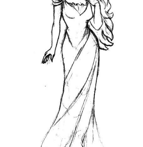 Aphrodite Coloring Page